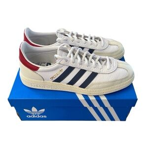 Adidas Spezial White and Red Leather Sneakers
